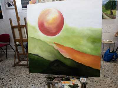 ...con un paesaggio collinare baciato dal sole